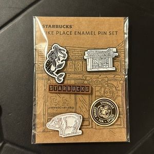 Starbucks Pike Place Enamel Pin Set